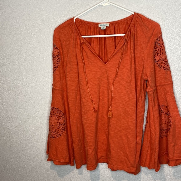 Sundance Bell Sleeve Top Size Small - Picture 1 of 5
